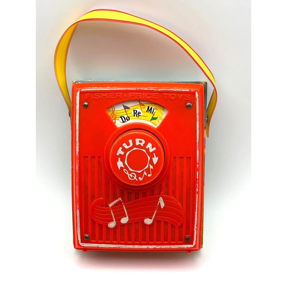 Vintage Fisher Price Music Box Pocket Radio #759 "Do Re Mi" Sound of Music 1969